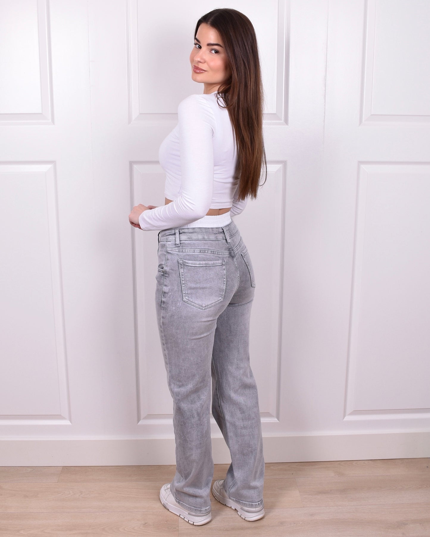 Boxer straight leg jeans light grey