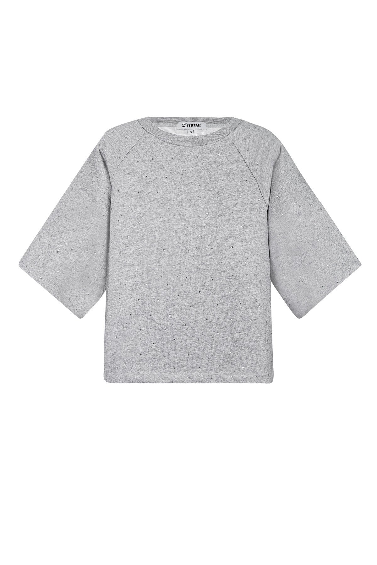 Strass sweater tee grey