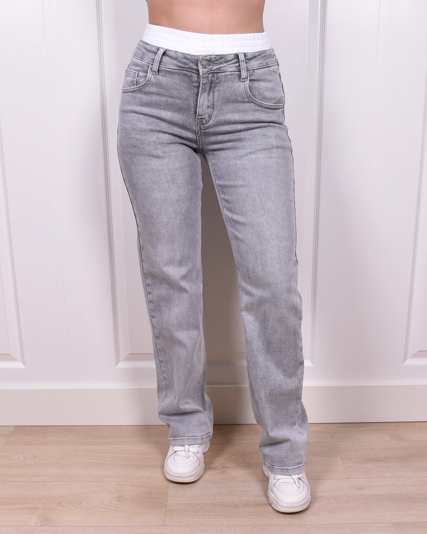 Boxer straight leg jeans light grey