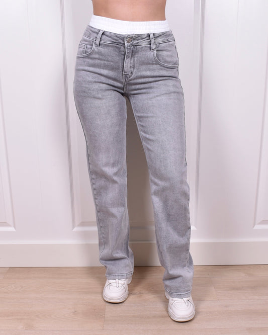 Boxer straight leg jeans light grey