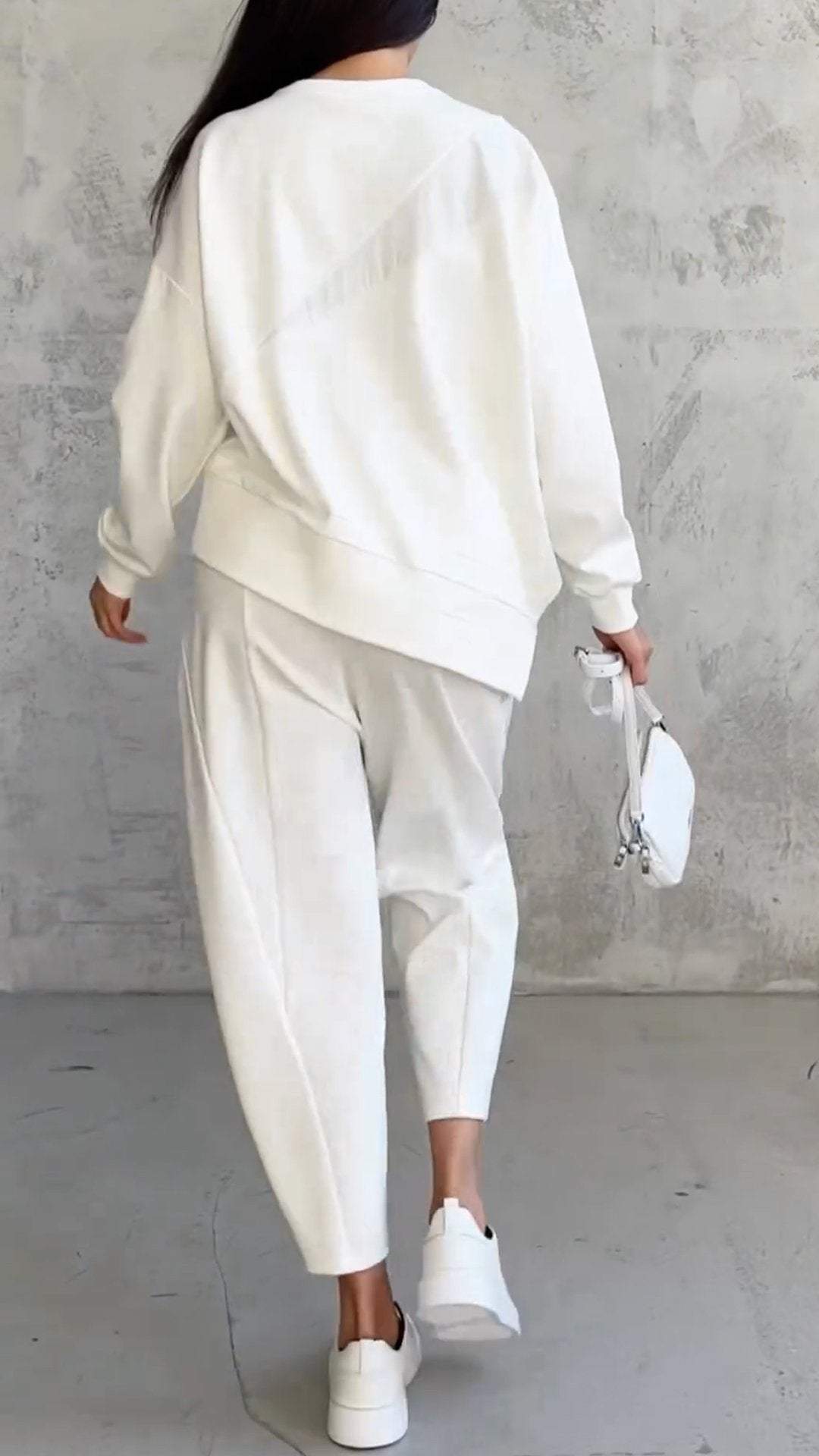 FLORA | Tweedelige Set met Ronde Hals en Lange Mouwen